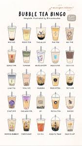 Boba, tea, milk tea, bubble tea, cup, drink, funny, tea lover, college, sorority, cute, laptop, bubble, chinese food, chinese, asian, drawings, matcha, green tea, thai tea. Bubble Tea Bingo By Moodoodles Https Www Instagram Com Moodoodles Cute Food Drawings Tea Illustration Bubble Tea