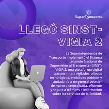 SuperTransporte 🇨🇴 on X: 🚀 ¡Llegó SINST-VIGIA 2! La nueva plataforma de  la @Supertransporte para un acceso digital, centralizado y seguro a  trámites e información del sector transporte. ✓ Eficiencia ✓ Seguridad