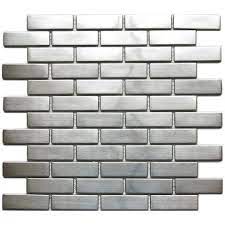 5.0 out of 5 stars 1. Brick Square Stainless Steel Metal Mosaic Tile For Backsplash Wall