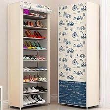 Wide range of shoe cabinet design collections online. Sterling Shoe Racks For Home Shoe Rack With Cover 9 Layer Multipurpose Shoes Stand For Shoe Storage Organizer Cabinet Cycle Print Buy Online In Morocco At Desertcart Ma Productid 185805302