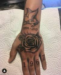 Pin By Aleyna Kaya On Breks Lil Peep Tattoos Hand Tattoos Rose Hand Tattoo
