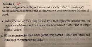 Otherwise, clarity should matter, for example when two numbers are used in a row allways spell one out. Solved 0m Exercise 3 In The Board Game Scrabble Each Til Chegg Com