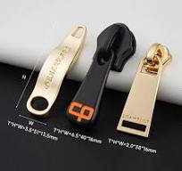 Custom Logo Metal Zip Puller Handbag Metal Zipper Slider 3 Zip Pull Bag  Branded Zipper Puller Metal 5 Name Tag Zipper Pull