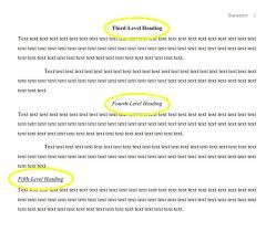 The same level of heading or subheading should be of equal importance regardless of the number of subsections under it. Mla Format Heading Next Level Formatting With Wr1ter Com