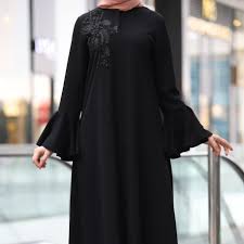 Kol Volanli Ferace Abaya 259 Ucretsiz Kargo 36 Dan 52 Bedene Kadar Boy 140 Cm Kol Volanlidir Kol Bilege Kadar In 2020 Trim Sweatshirt Long Sleeve Dress Fashion