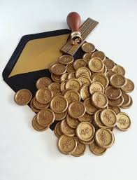 Personalised Premade Self Adhesive Designer Wax Seal Stickers Gold Handmade In Australia Pure Invites Wax Seals Wax Seal Stamp Wax Stamp