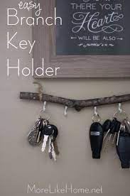Easy Diy Branch Key Holder Key Holder Diy Diy Holder Jewelry Organizer Diy