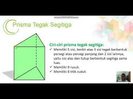 Mempunyai 9 buah rusuk, dan 3 diantaranya adalah rusuk tegak. Prisma Tegak Segitiga Youtube