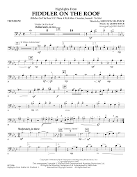 Maybe you would like to learn more about one of these? John Moss Highlights From Fiddler On The Roof Trombone Sheet Music Pdf Notes Chords Musical Show Score Concert Band Download Printable Sku 347254