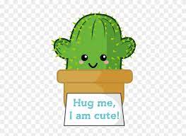 Chibi anime characters have highly stylized heads and tiny bodies. Cactus Hugging Cactus Hug Me I M Cute Cute Cutie Chibi Cartoon Free Transparent Png Clipart Images Download
