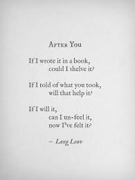 Lang Leav After You Lang Leav Love And Misadventure Words
