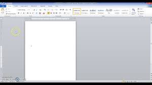 How To Create A Letterhead In Ms Word 2010 Youtube