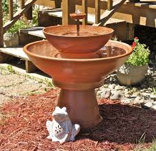 Make Beautiful Water Garden Terracotta Fountains For The Garden Diy Garden Fountains Diy Water Fountain Diy Water Feature