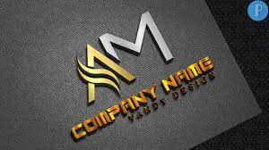 A M 3d Logo Design On Pixellab Tutorial Vandy Design Youtube 3d Logo Design Logo Design 3d Logo