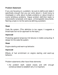 The term experience is used interchangeably in this proposal and is taken to mean the same as effect; Pdf Problem Statement Josephykc Gushaz1zn Academia Edu