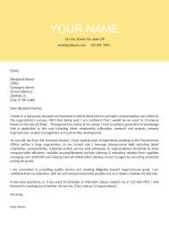 Procurement Cover Letter Sample Cover Letter
