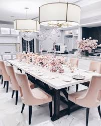 10 Round Dining Tables To Create A Cozy And Modern Decor Pink Dining Rooms Elegant Dining Room Luxury Dining Room
