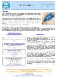 Moins de 2,5% des personnes infectées en moins de 2,2 jours Les Norovirus