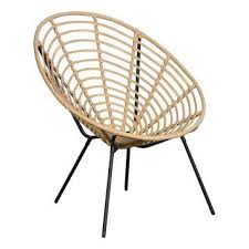 Loungestol Sunfun Bamboo Beige Svart Bambu Stolar Fatolj