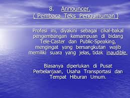 The student is expected to. Television Presenter Telecaster Pembawa Acara Di Televisi Maukuf Ppt Download
