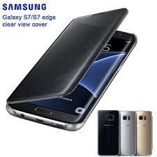 samsung original mirror clear view smart cover phone case ef zg930 for samsung galaxy s7 g9300 s7 edge g9350 r samsung galaxy samsung cases samsung phone cases