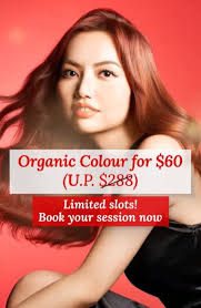Jean Yip SG60 Promotion: Organic Hair Colour Only $60 (U.P. $288)
