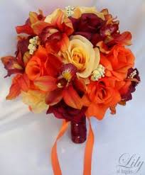 Delicate burgundy, pale orange and white peonies, enriched with adorning eucalyptus, this is the bouquet to have for your big day! 33 Yellow Orange Wedding Flowers Ideas Wedding Flowers Orange Wedding Flowers Orange Wedding