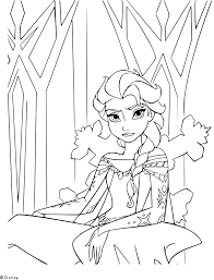 Anna est la sœur cadette d'elsa, la reine des neiges. Coloriage Trone Princesse Elsa A Imprimer