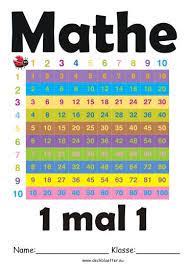 Diverse arbeitsblätter (zr bis 11); Deckblatt Mathe 1 Mal 1 Mathe Deckblatt Deckblatter Deckblatt Schule