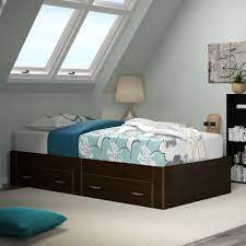 South shore prairie collection twin bed with storage. Bed Frame Twin With Storage Matres Image