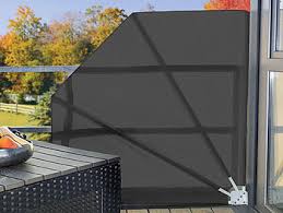 Sichtschutz balkon terrasse windschutz markise balkonsichtschutz schutzzaun, nachbildung:anthrazit. Royal Gardineer Balkonfacher Sichtschutz Facher Fur Balkon 140 X 140 Cm Anthrazit Sonnenschutzfacher