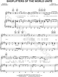 Shoplifters of the world is an 2021 american independent film, written and directed by stephen kijak. The Smiths Shoplifters Of The World Unite Sheet Music In E Major Download Print Sku Mn0143934