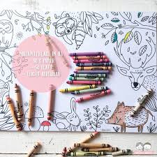 Malbucher A3 Schreibtischunterlage Mit Sussem Waldtiermotiv Ein Designerstuck Von Puenktchen U Kinder Malbuch Schreibtischunterlage Kinder Wenn Du Mal Buch