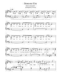 Someone Else Duncan Laurence Free Sheet Music Sheet Music Guitar Chords For Songs Free Sheet Music