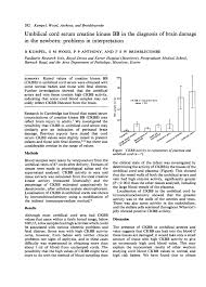 Reiterate important points to remember when taking cord blood. Umbilical Cord Serum Creatine Kinase Bb In The Diagnosis Of Brain Damage In The Newborn Problems In Interpretation Abstract Europe Pmc