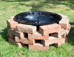 Project Repurposed Grill Lid Fire Pit Designs Brick Fire Pit Fire Pit Backyard