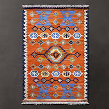 Bohemian Dogu Akdeniz Tarzi Jilimu El Dokumasi Yun Hali Kilim Kilim 125 185 Cm Kilim Halilar