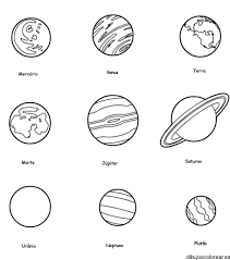 El sistema solar en el aula de español. Dibujos Del Sistema Solar Y Sus Planetas Para Colorear Colorear Imagenes