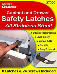 Cabinet Safety Latches Safety Latches Earthquake Safety Latches