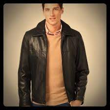 Men S Tommy Hilfiger Leather Jacket Leather Jacket Jackets Tommy Hilfiger