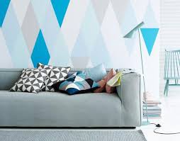 Geometrische Muster Und Formen Liegen Im Trend Living At Home Du streichst deine wände mit einer struktureffektfarbe.