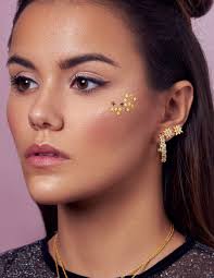 Minimalist white natural stone hoop earrings