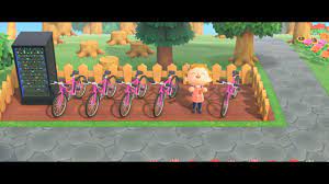 Animal crossing starts out on a train to your future town. I Made A City Style Bike Rental For My Villagers Animalcrossing