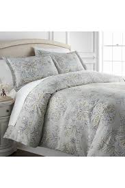 Bedding is a flannel style duvet, comforter and 800 thread count 100% egyptian cotton sheet set. Southshore Fine Linens King California King Luxury Premium Oversized Comforter Sets Vintage Garden Sandy Grey Nordstrom Rack