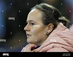 Manchester, England, 30th October 2023. Emma Coates head coach of England  during the International Friendly match at the Academy Stadium, Manchester.  Picture credit should read: Simon Bellis