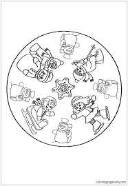 The Winter Mandala Coloring Page Free Coloring Pages Online