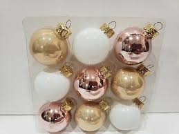Check spelling or type a new query. Holiday Seasonal Decor 180 Degrees Gold Stubble 1 5 Glass Pastel Christmas Tree Ornaments Box Set Of 9 Home Garden Bioconservation Org