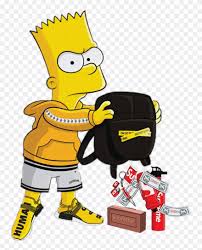 Download this wallpaper as iphone desktop or lock screen: High Bart Simpson Supreme Wallpapers On Wallpaperdog