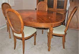 Furniture for your study room. Vintage 1960s Drexel Oval Dining Table W 4 Chairs Epic Auctions And Estate Sales