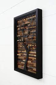 Wood Wall Art Made Of Old Barnwood And Natural Black Steel Different Sizes Available Large Art Wood Wall Sculptu Wood Wall Sculpture Wood Wall Art Barn Wood